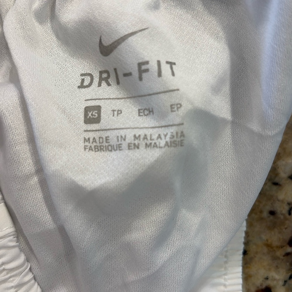 Nike Women's White Athletic Shorts - Picture 3 of 3